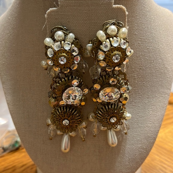 Patrice Joy Rosen Jewelry - Vintage Patrice Joy Rosen Gold Tone Earrings